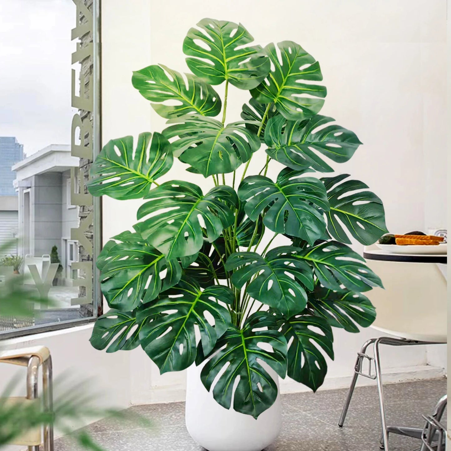 59-103cm/40.5in Artificial Monstera plastic fake plant pot ornamental festival suitable for home office decoration