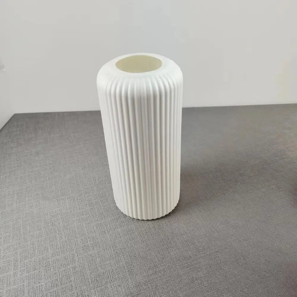 Creative Flower Art Hydroponic Vase Ornaments Light Capacity Vertical Nordic Vase Ornaments DIY Plastic Vase Living Room