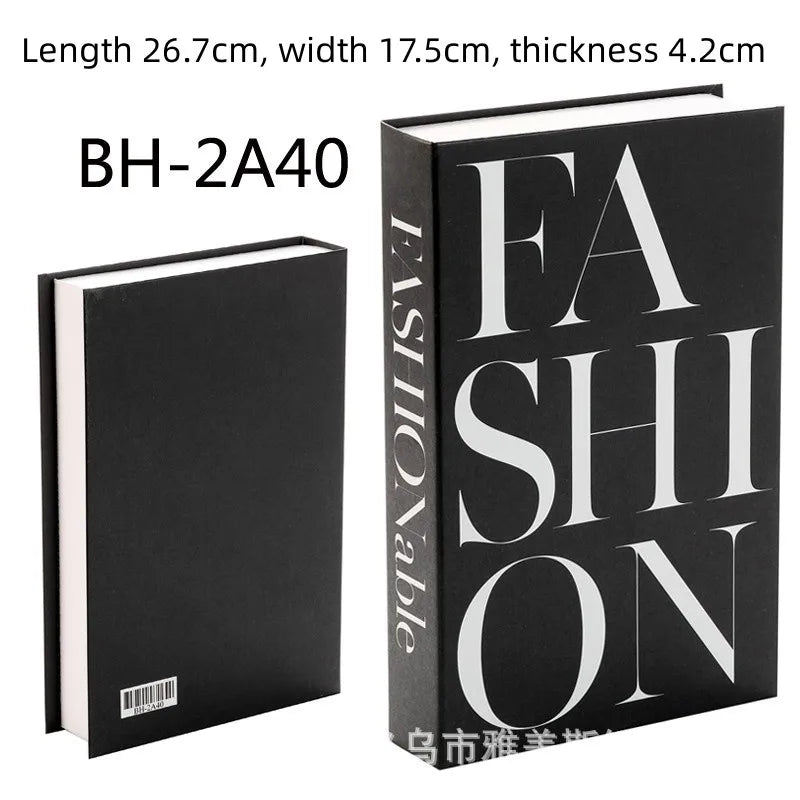 Luxury Fake Books Decoration Model Simulation Books Ornaments for Home DecorCoffee Table Living Room Fashion Photo Prop Books