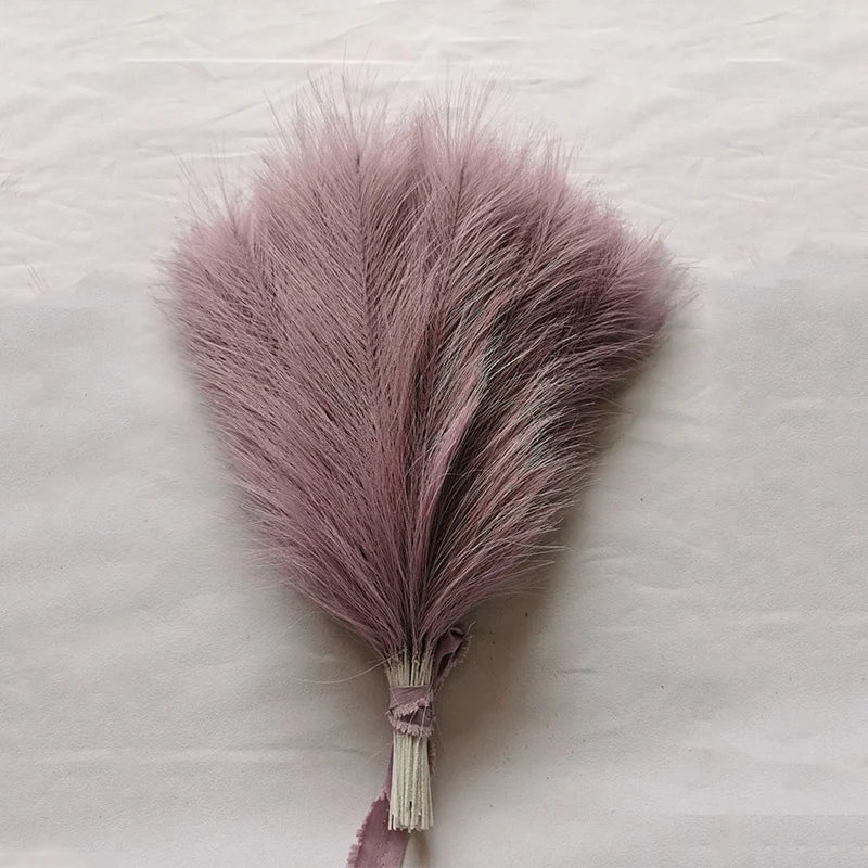 Faux Pampas Grass Bouquet 10/15/30pcs Artificial Pampas Fake Flowers Reed Decor for Room Home Wedding Christmas Decoration 2024
