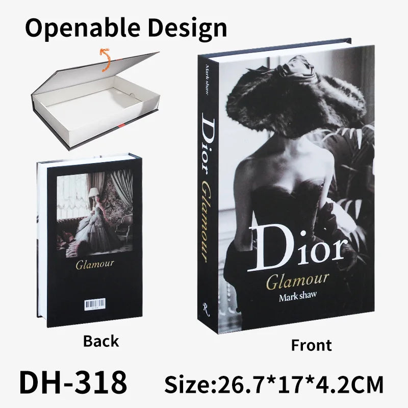 Decoration Home Fake Books Home Decor Coffee Table Fashion Book Model Hotel Room Luxury Fake Books Imitation Book Box Decoration