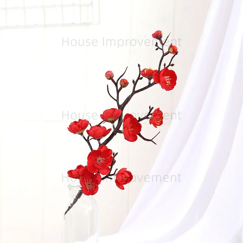 Artificial Plants Bonsai - No Pot Blossoms Artificial Plant Small Tree Fake Flowers Table Ornaments Home Decoration Hotel Garden