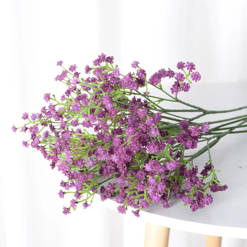Branch Plastic Artificial Full Sky Stars Flowers Bouquet Multiple Colors 52cm Party Christmas Wedding Home Decorative Fake Plant