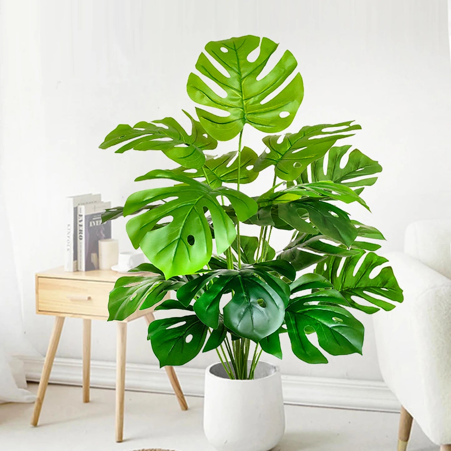 59-103cm/40.5in Artificial Monstera plastic fake plant pot ornamental festival suitable for home office decoration