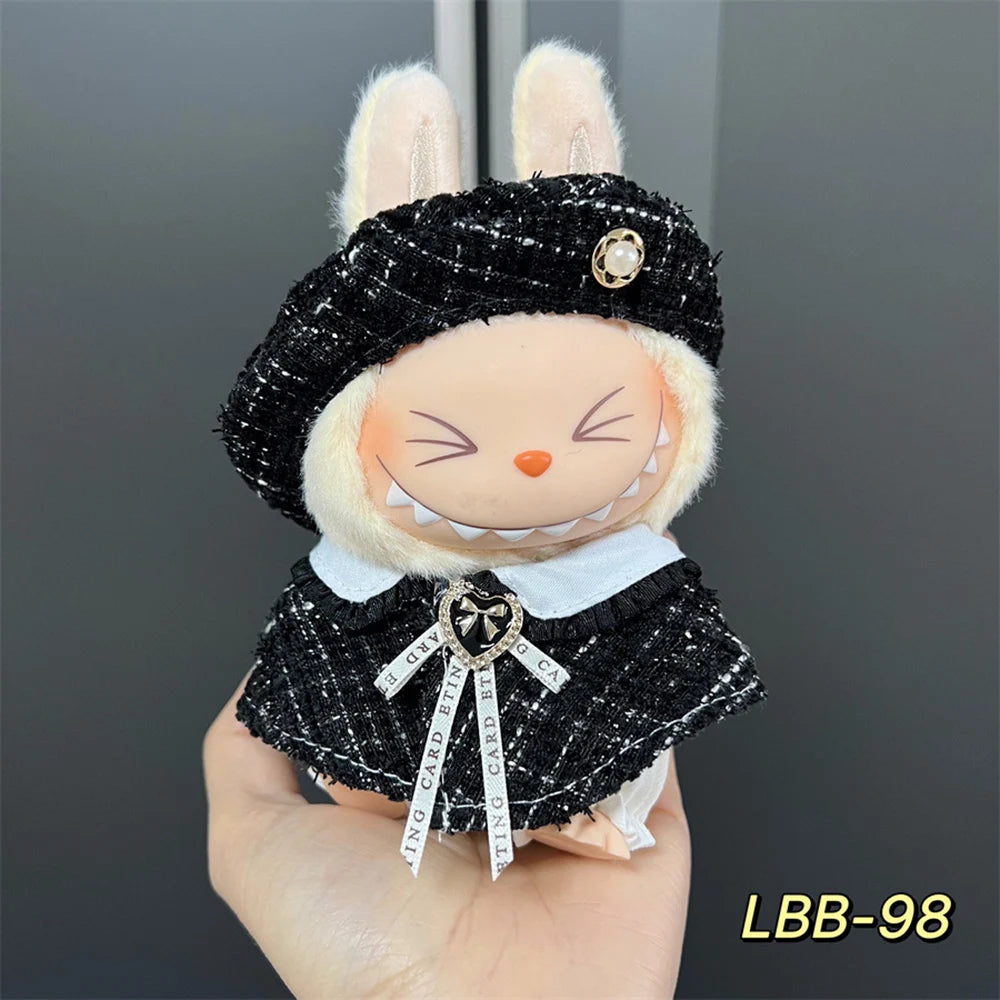 Labubu 17cm Doll Clothing Set Accessories Labubu V1 V2 Mesh Skirt Series Clothing Set