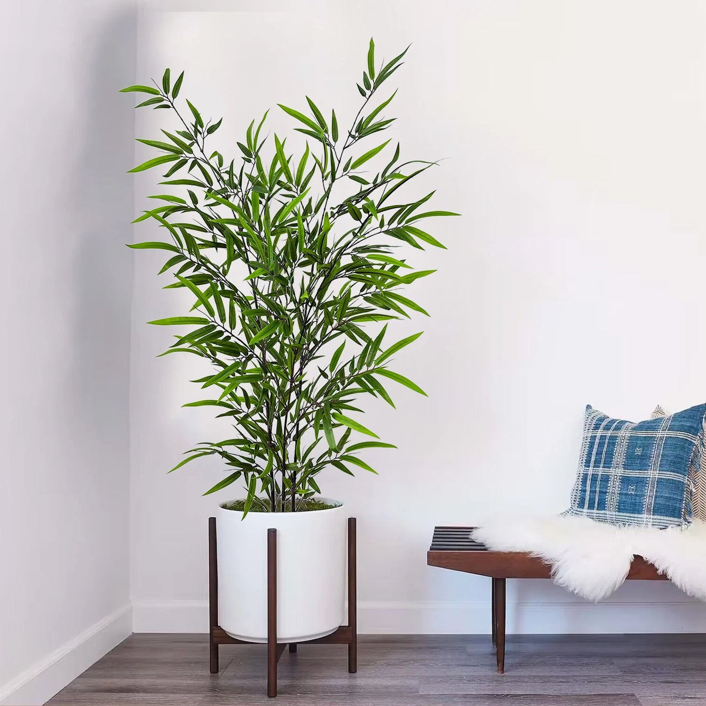 130-210CM Artificial Green Bamboo Branch Fake plant realistic faux plant for Wedding Home Hotel Office Party Decoration ornament