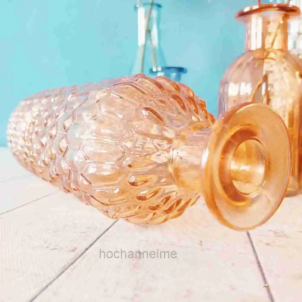 Glass Vase Living Room Decoration Small Fresh Flower Vases For Homes Table Bedroom Decor Modern Terrarium Home Accessories
