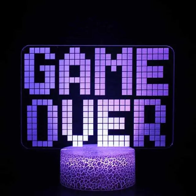 For Playstation Logo 3D Night Lamp Gaming Room Desk Setup Lighting Decor on the table Game Sensor Light for Kids Bedside Gift