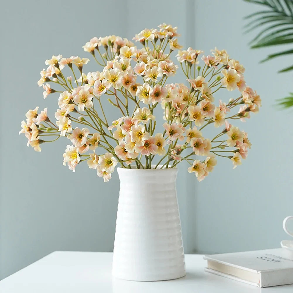 3Forks/Bouquet Artificial Flower Silk Carnation Flower Fake Flowers Decorative Flower for Mother's Day Gift Wedding Decor