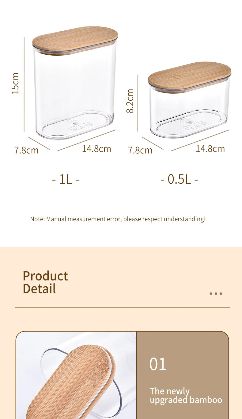 Storage Containers with Lids,Clear Food Jars Fits for Pantry,Coffee Bar,Airtight Canisters for Organizer Pasta,Sugar,Coffee Bean