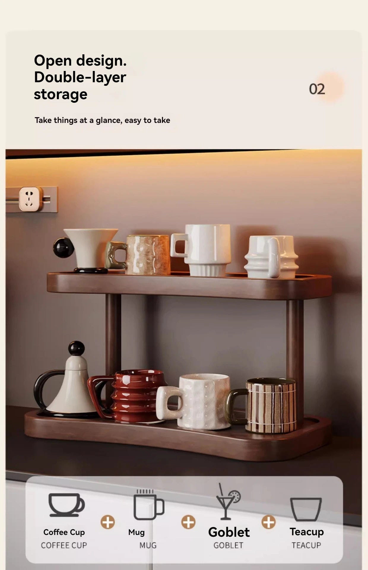 Cup holder, storage rack, dining table, table top, cup storage rack, table top, tea cup, coffee cup, water cup storage, foyer