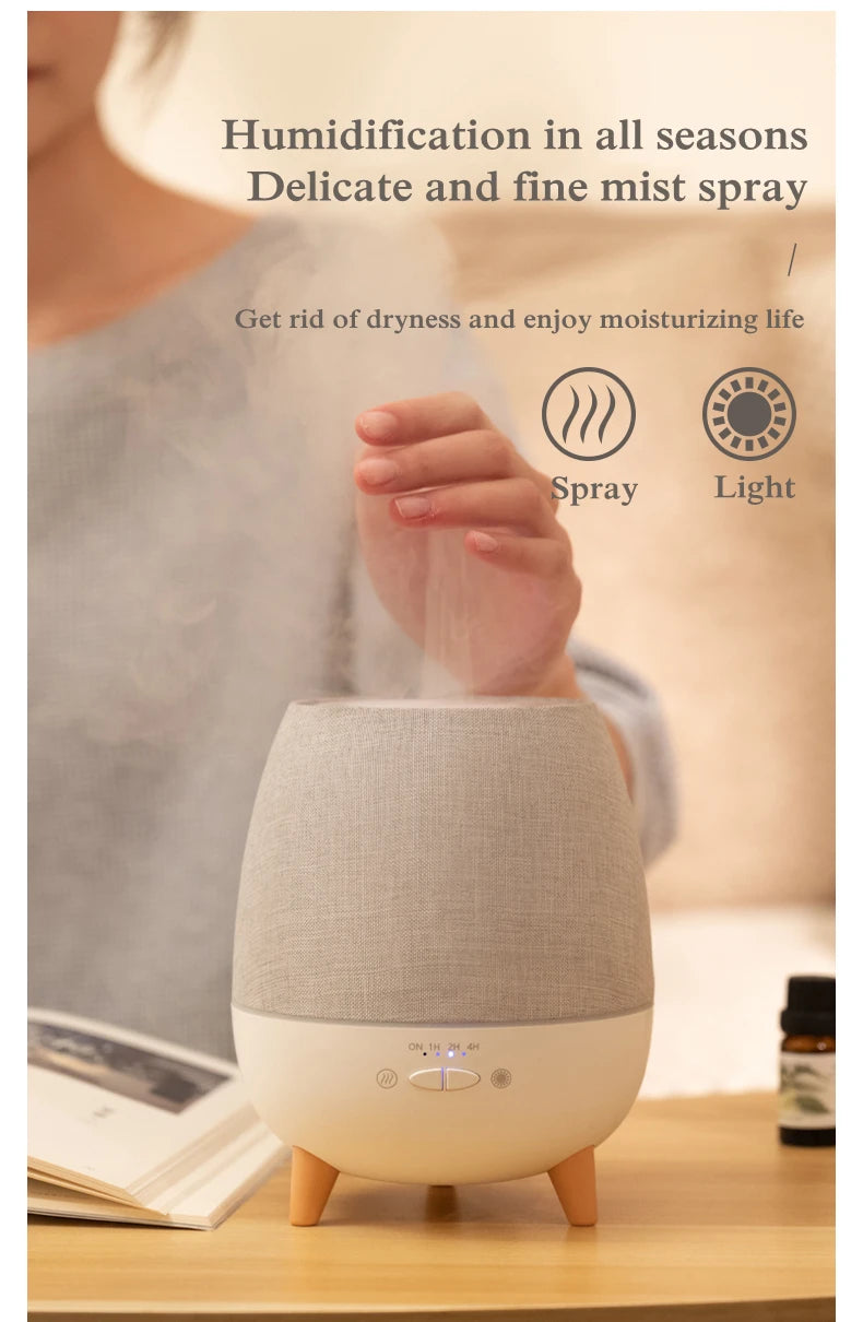 Electric Aroma Air Diffuser 300ml Aromatherapy Essential Oil Diffuser Remote Control Ultrasonic Mist Humidifier with Night Light