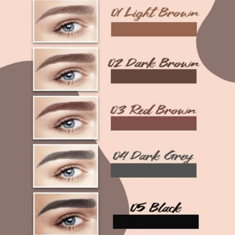 4D Microblading Eyebrow Pen 4 Forks Tip Eyebrow Tattoo Pencil Long Lasting Fine Sketch Liquid Eye Brow Make Up