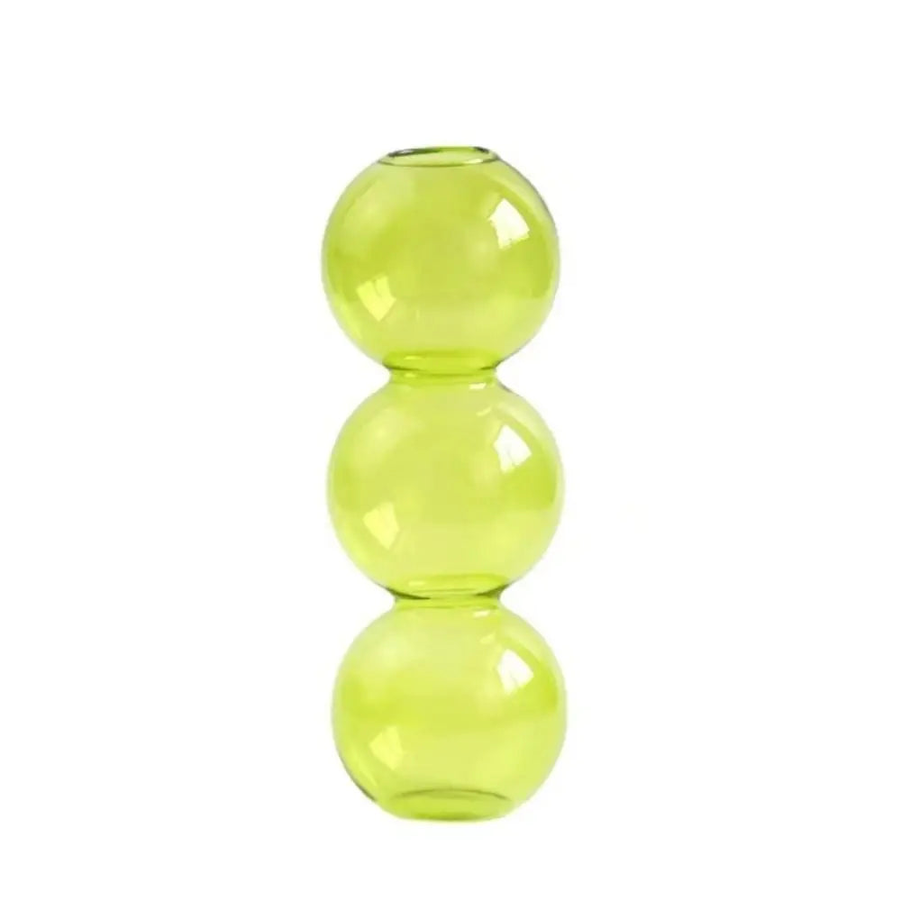Crafts Romantic Glass Vase Simple Modern Hydroponic Flower Pot Funny Creative Spherical Flower Vase Dining Room