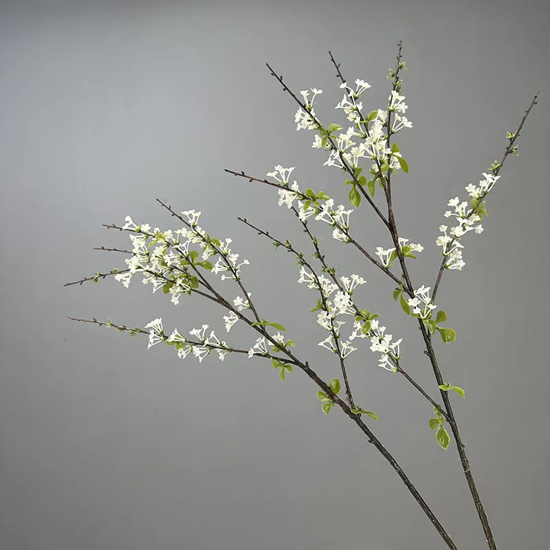 90CM Artificial Green Plant Home Dining Table Decoration Flower Branch Arrangement Accessories Snow Willow Branches