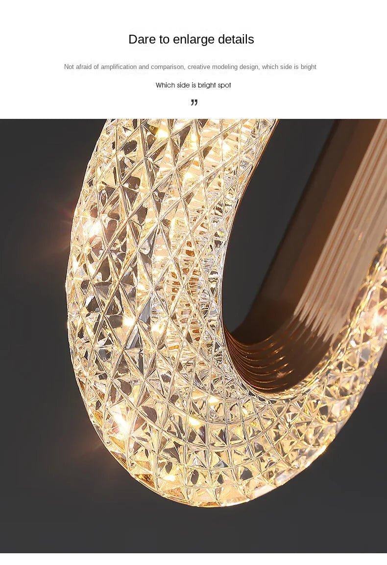 Nordic Luxury Bedside Chandelier Long Line Living Room Background Wall Light Study Chandelier Bedroom Bedside Small Chandelier