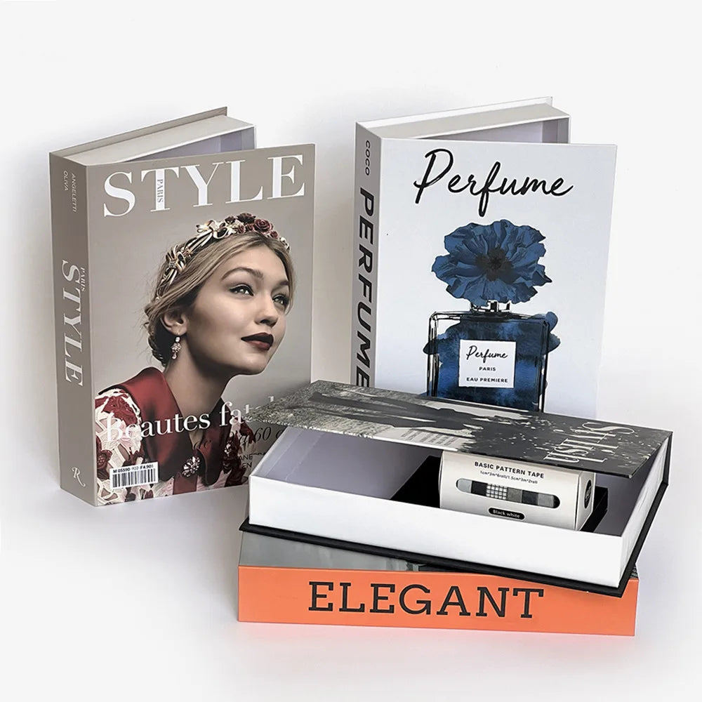 Decoration Home Fake Books Home Decor Coffee Table Fashion Book Model Hotel Room Luxury Fake Books Imitation Book Box Decoration