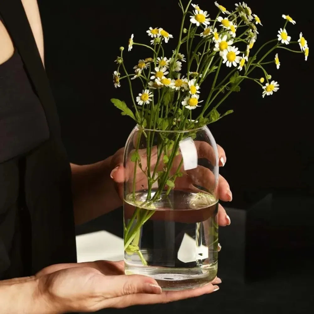 Creative Hydroponic Plant Glass Simple Modern Bottle Flower Vase for Centerpieces Desktop Home Dining Wedding Modern Wedding