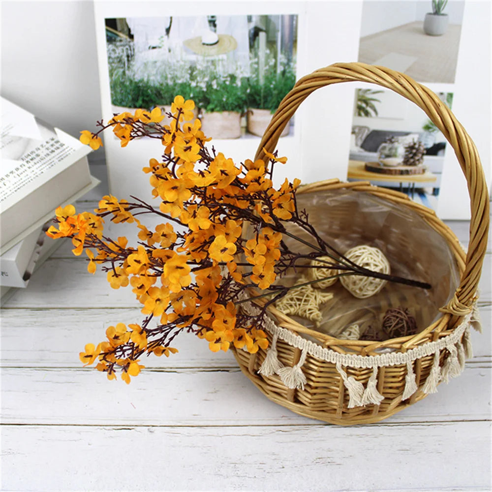 Artificial Plants Beautiful Blue BabysBreath Christmas Decor Fake Plastic Flowers for Home Wedding Bridal Festival Party Vase