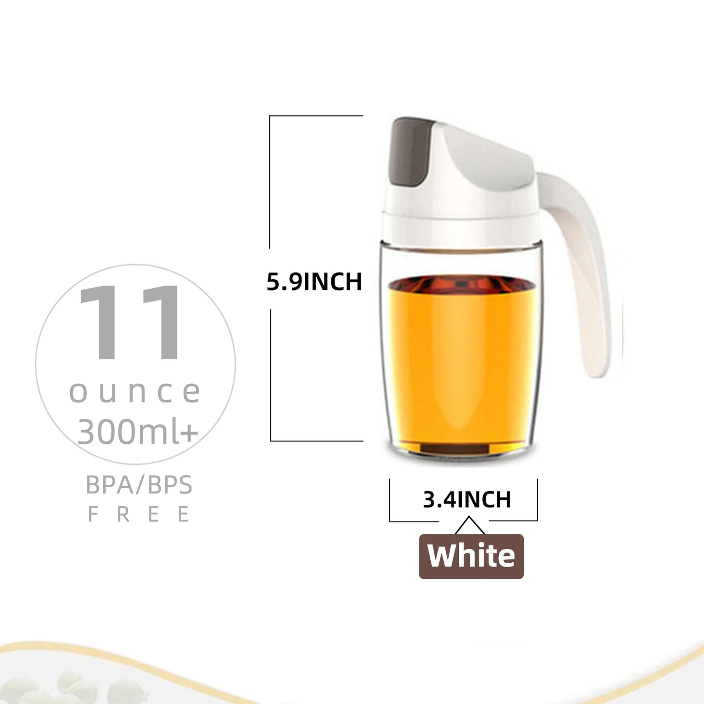 Obelix Olive Oil Dispenser Bottle Auto Flip Condiment Container Automatic Cap And Leakproof Vinegar Glass Cruet Kitchen Tools