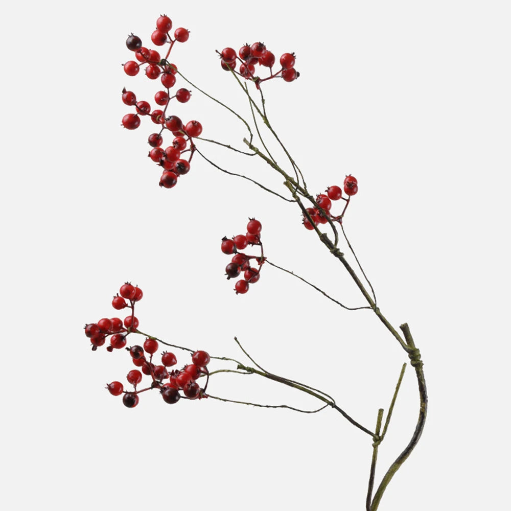1 Branch Simulate Tree Fruit Flower Plant Branch Arrangement DIY Home Decoration