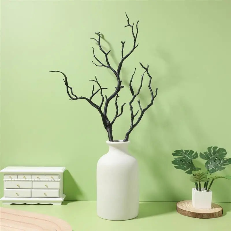 4pcs Artificial Dried Branch Simulation Antlers Tree Branch Fake Plastic Decor Dried Twig Branches Twigs Home Festival Vase