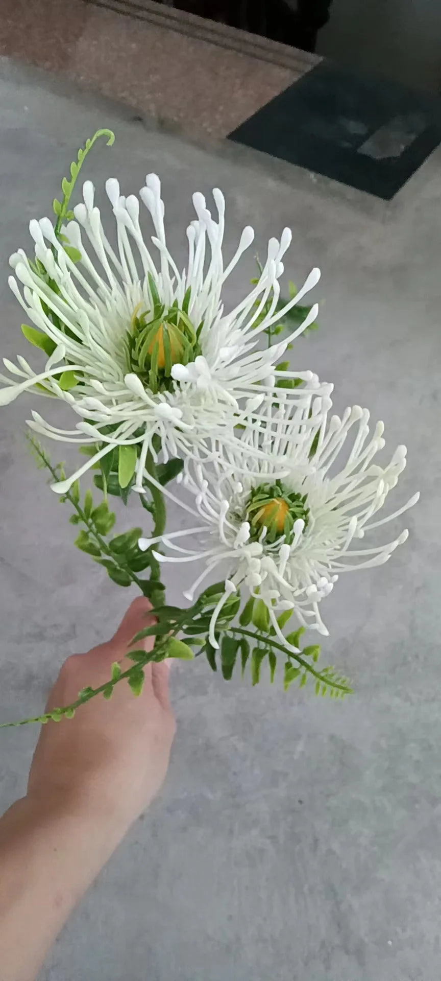 2 Fork Daisy Artificial Flowers Short Branch Crab Claw Pincushion Real Touch Flower Wedding Garland Vase Decoration Fake Plant