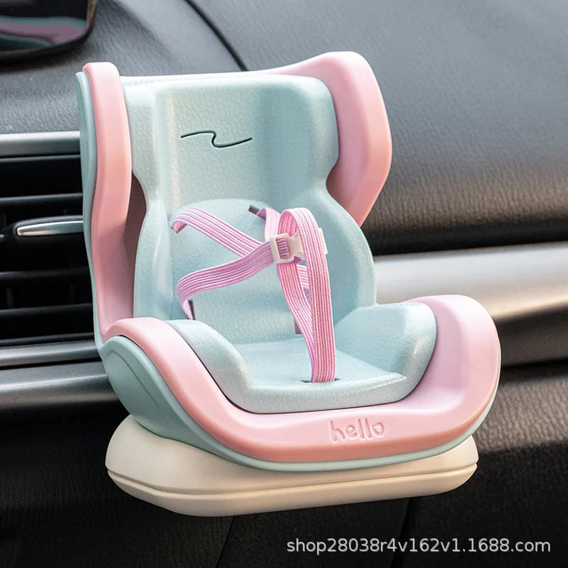 Labubu 15-17cm Doll Seat Labubu Doll Safety Seat Cute Doll Air Outlet Storage High-grade Car Interior Decoration Ornament Gifts
