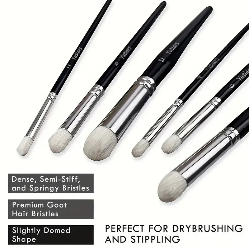 Professional Miniature Paint Brush Set For Warhammer 40K, Dnd, Citadel & Scale Models - Ideal For Enamel & Fantasy Figurines