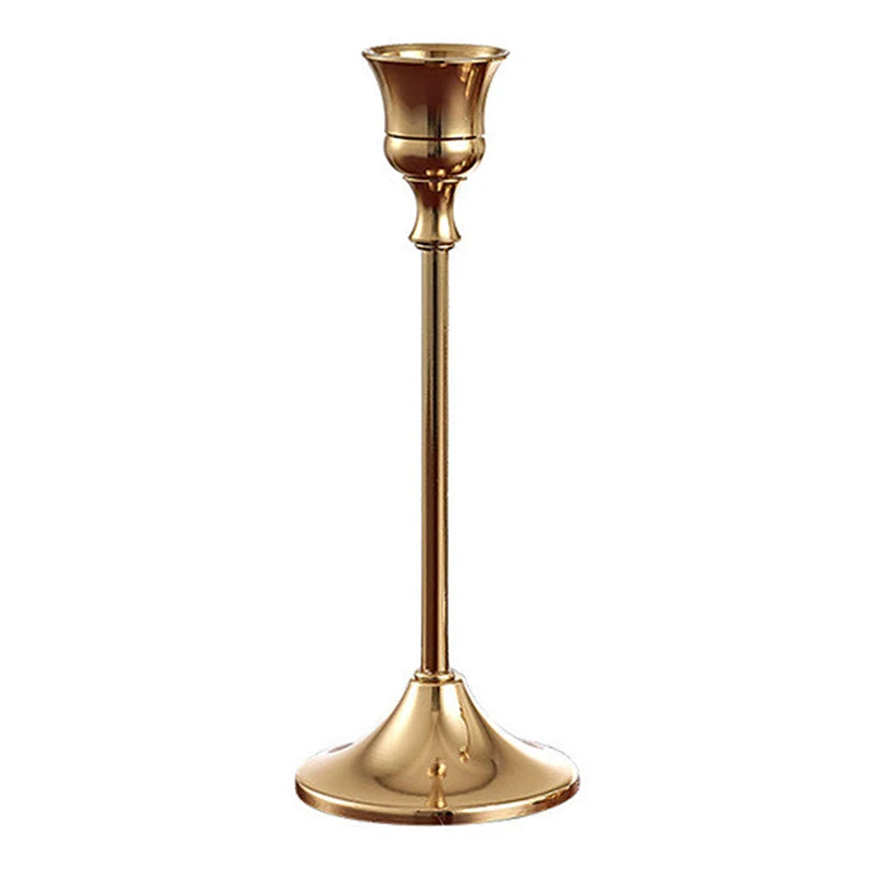 European style Metal Candle Holders Simple Golden Wedding Decoration Bar Party Living Room Decor Home Decor Candlestick
