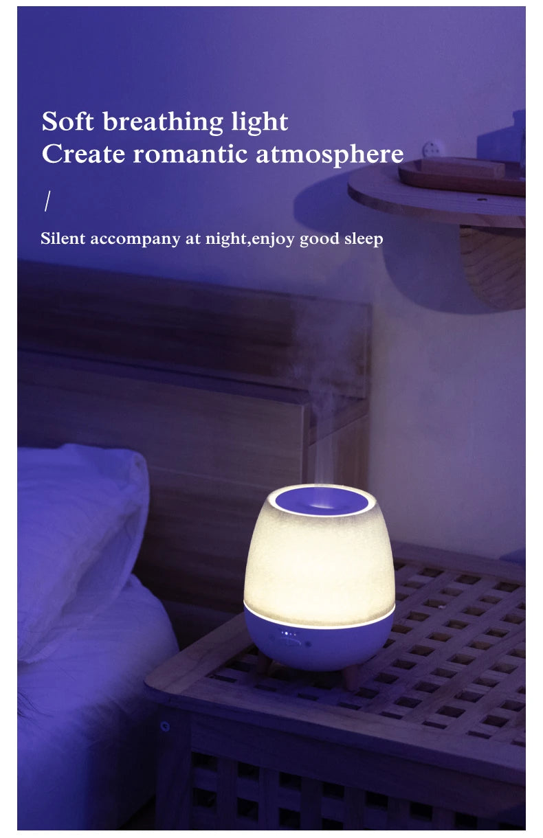 Electric Aroma Air Diffuser 300ml Aromatherapy Essential Oil Diffuser Remote Control Ultrasonic Mist Humidifier with Night Light