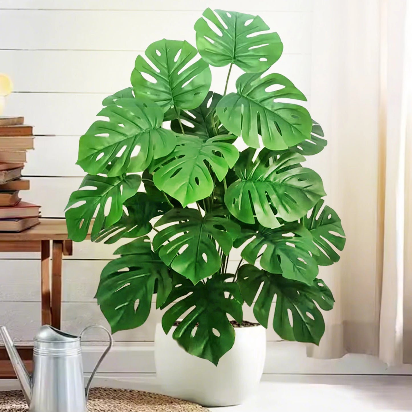 59-103cm/40.5in Artificial Monstera plastic fake plant pot ornamental festival suitable for home office decoration
