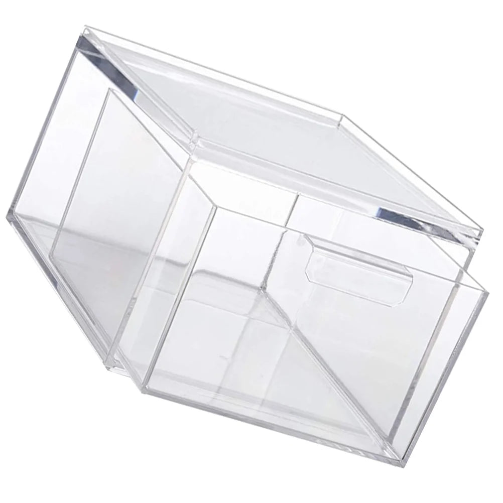 Clear Drawer Style Removable Stackable Storage Box Plastic ganizer Containers With Drawers Stacking Pull Out Bins Jewelry Case