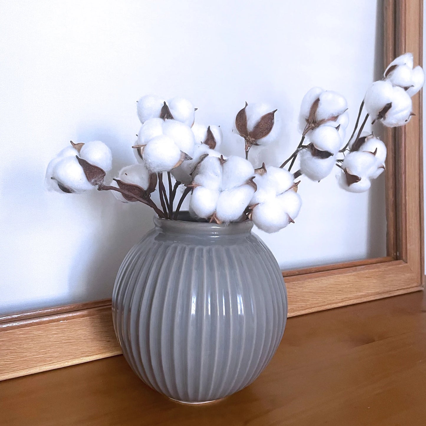 Artificial Dried Cotton Flowers White Flower Branch For Wedding Party Decoration Fake Flower Home Flower Decor Eucalyptus Leaves