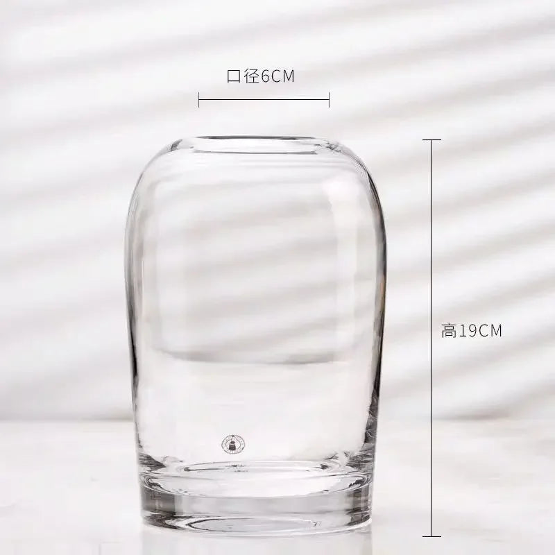 European style simple vase creative INS glass flower living room dining table flower vase crafts