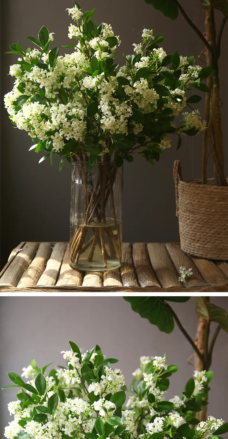 72cm Artificial Murraya Branch Flowers Fake Flowers Home Wedding Decoration Living Room Ornaments Flowers Home Decoration