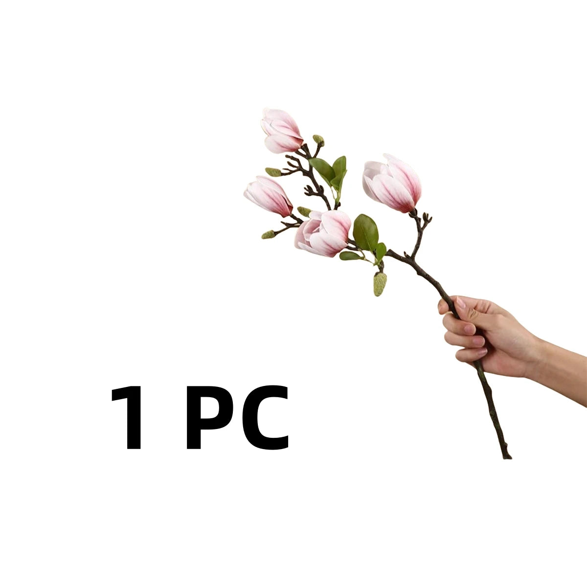 Artificial Magnolia Flower Branch For Home Living Room Decoration Fake Silk Flower Plant Wedding Party Simulation Flower Bouquet
