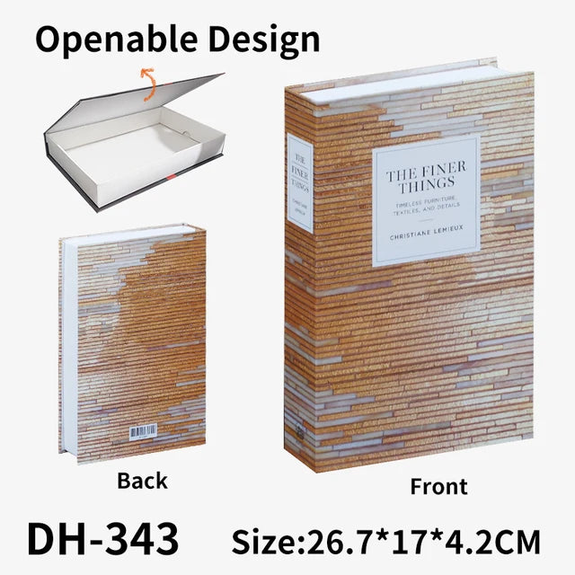 Decoration Home Fake Books Home Decor Coffee Table Fashion Book Model Hotel Room Luxury Fake Books Imitation Book Box Decoration