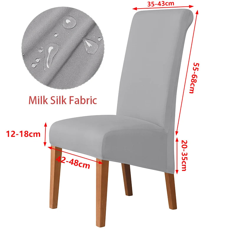 Real Waterproof Fabric Chair Cover Stretch Seat Chair Covers Ventilate Bar Chair Slipcover Universal Size Chair Cover For Room