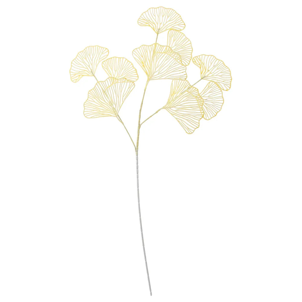 Fake Wedding Ginkgo Leaf Flowers Branch Artificial Ginkgo Leaves Home Shop Decor