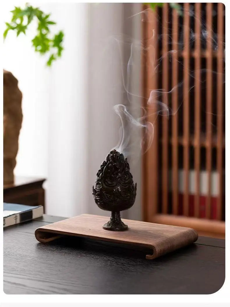Walnut Dry Foam Table Tea Tray New Chinese Household Decorative Plate Small Solid Wood Dry Foam Tea Tray Simple Wooden Plate New