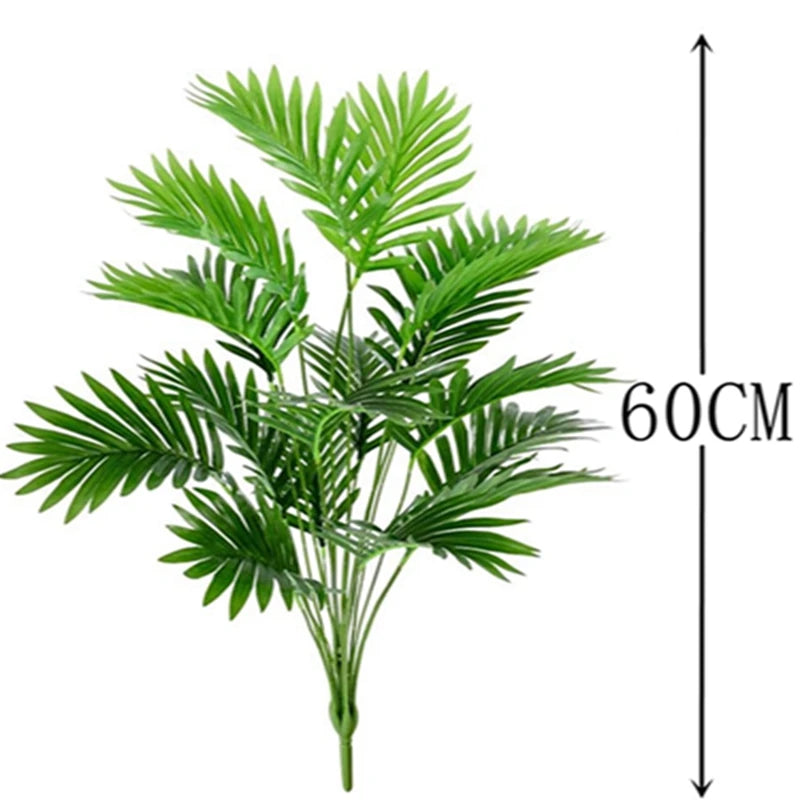 Artificial Areca Palm Tree Fake Plants Palm Leaf for Home Room Decor Tropical Leaves Greenery Family Office Indoor Outside Decor