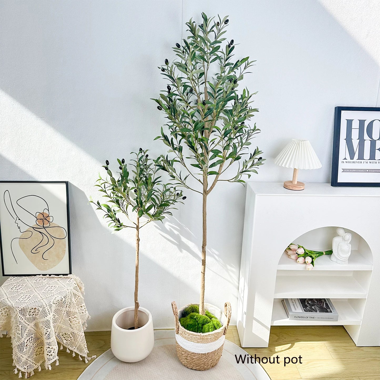 65-200CM Large Artificial Olive Plant tree Branches Fake plant Plastic Ornamental outdoor faux Plant for Home garden Room Decor