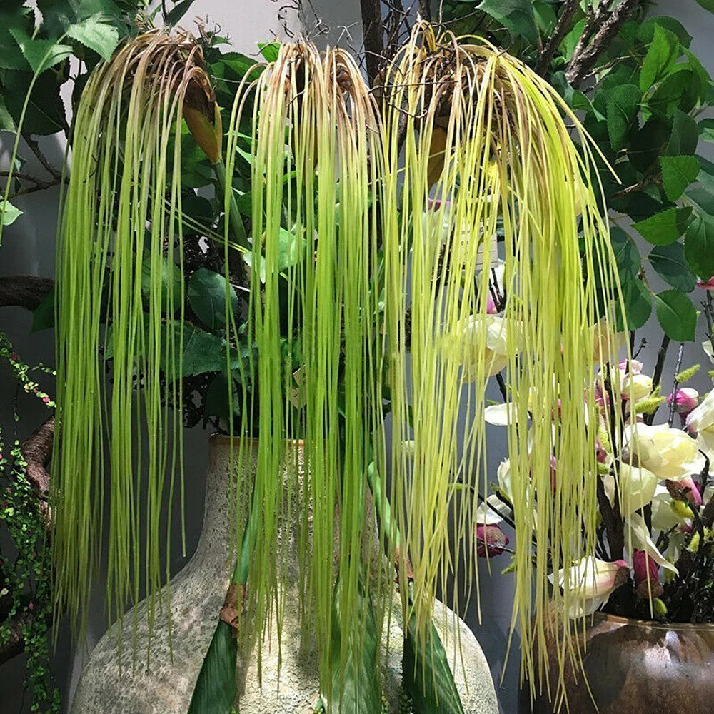 Artificial Plastic Grass Leaves Simulation Fake Plants Wall Hanging Home Decoration Plantas Artificiales Home Accessories