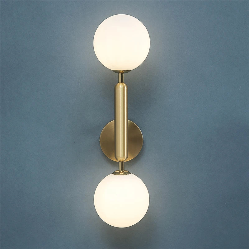Creative Glass Ball Wall Lamps Modern Bedroom Bedside Lamp Living Room Background Wall Lights Home Decoration Lighting Fixtures