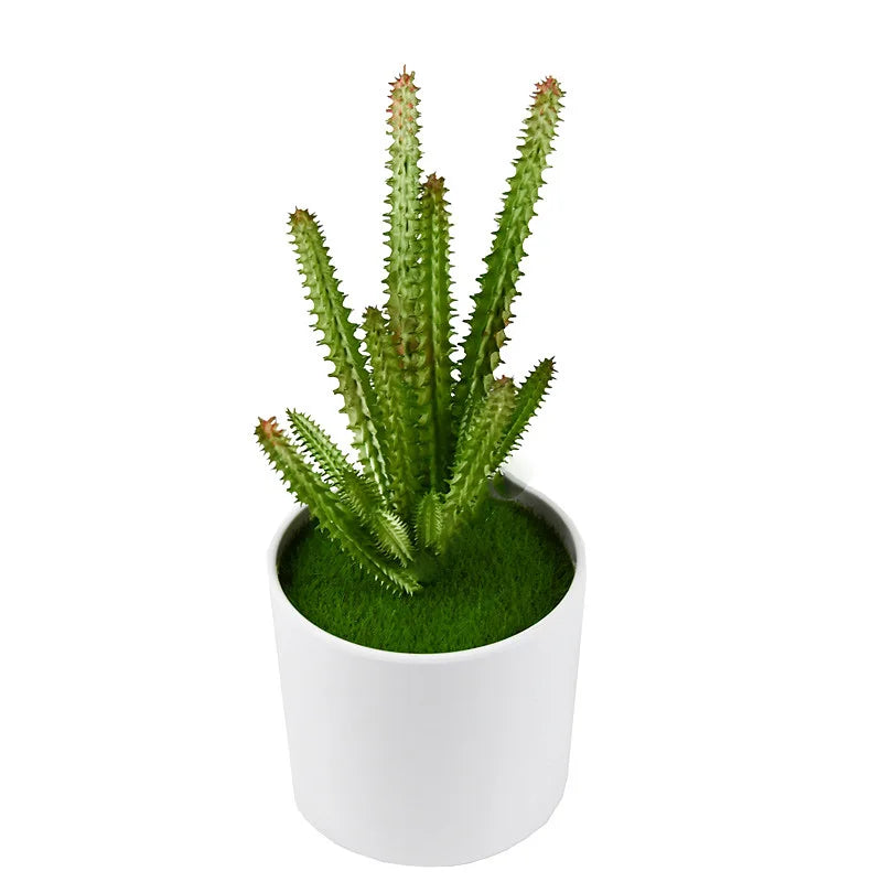 Artificial Plastic Plant Cactus Branch DIY Office Study Living Room Home Decoration Supplies