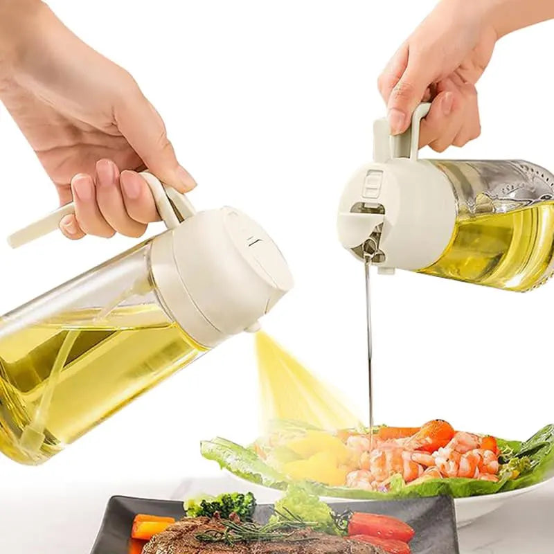 Obelix Olive Oil Dispenser Bottle Auto Flip Condiment Container Automatic Cap And Leakproof Vinegar Glass Cruet Kitchen Tools