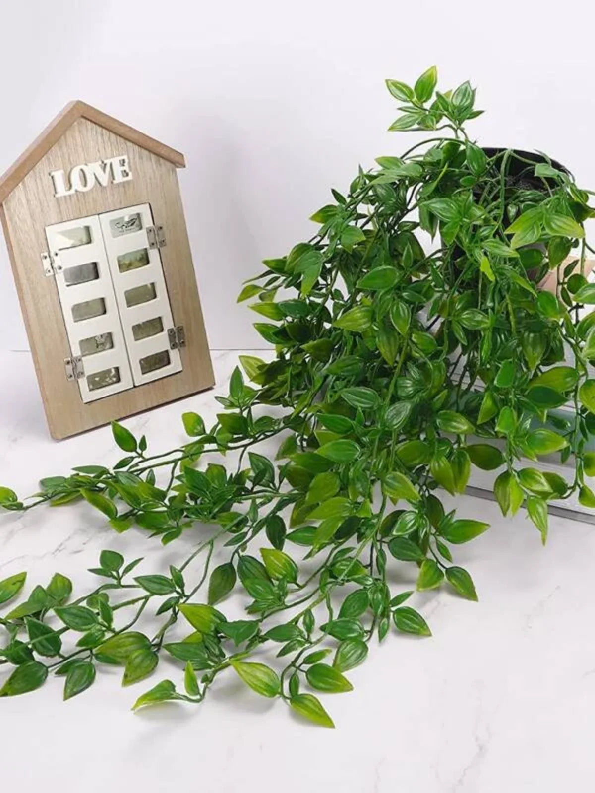 Artificial Hanging Plants 34in Fake Ivy Vine Fake Ivy Leaves for Wall House Room Patio Indoor Outdoor Home Shelf Office Decor