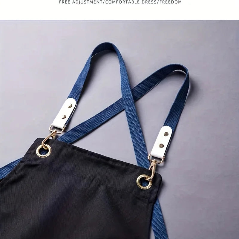 Aprons for Men Women with Pockets Cotton Enrich Durable Large Waterproof  For Kitchen, Workshop, BBQ, Chef Apron