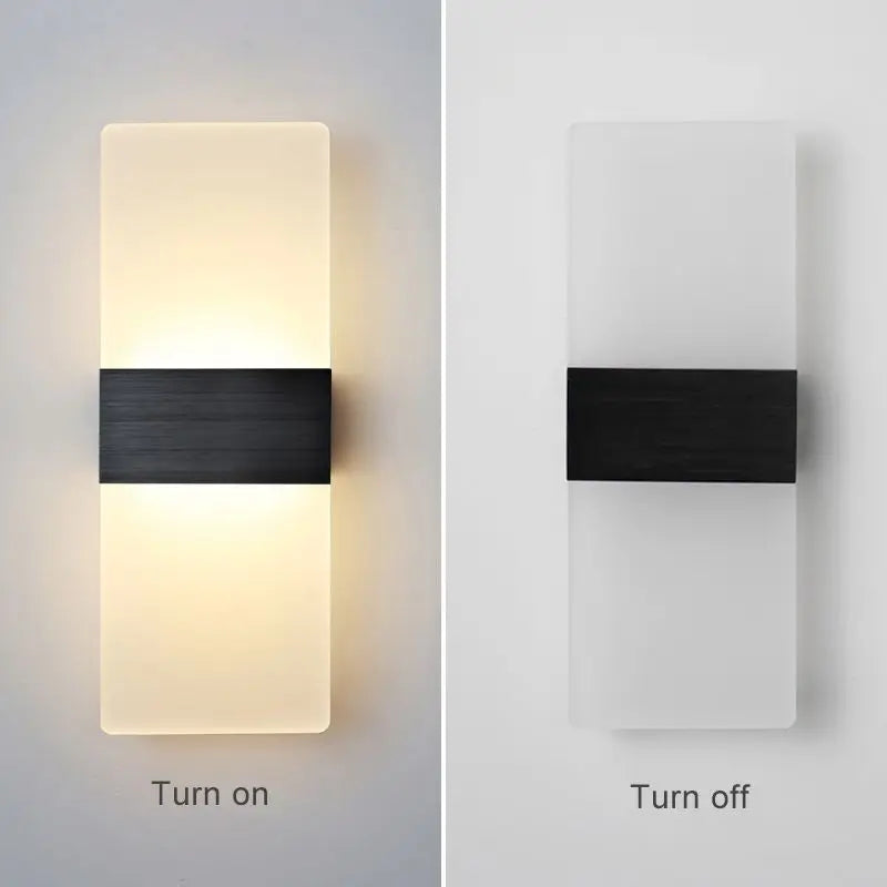 Living Room Wall Lamp Acrylic LED Modern Simple Hotel Bedroom Background Corridor Staircase Entrance Light Luxury Bedside